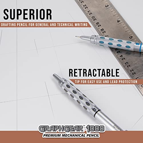 Pentel GraphGear 1000 Automatic Drafting Pencil (0.3mm), Black Accents, 1 Each (PG1013G) - color: 1 Pack, style: 0.3mm