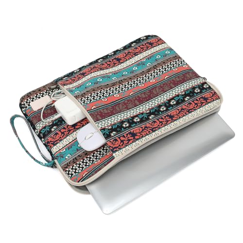 Laptop Sleeve 13.3 inch14 Inch, 15.6inchWater Resistant Traveling Computer Cover with Handle, Shockproof Protective Carrying Laptop Case (Y8-Red Bohemia, 12.5 inch-13.5 inch) - color: Y8-Red Bohemia, size: 12.5 inch-13.5 inch