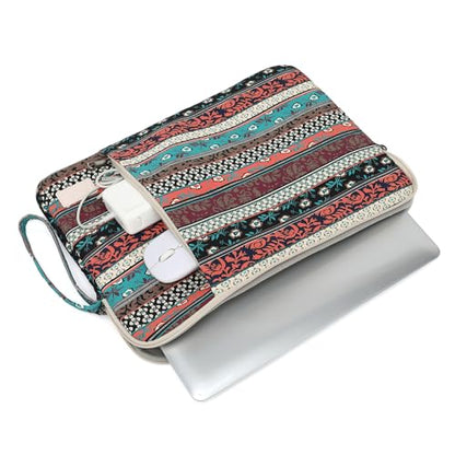 Laptop Sleeve 13.3 inch14 Inch, 15.6inchWater Resistant Traveling Computer Cover with Handle, Shockproof Protective Carrying Laptop Case (Y8-Red Bohemia, 15 inch-15.6 inch) - color: Y8-Red Bohemia, size: 15 inch-15.6 inch