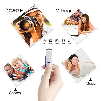Aiibe 50Pcs 4GB Flash Drive Bulk USB Flash Drive 4GB 50 Pack USB 2.0 Thumb Drives Memory Stick USB Drive, Blue - color: 50PCS Blue, size: 4GB