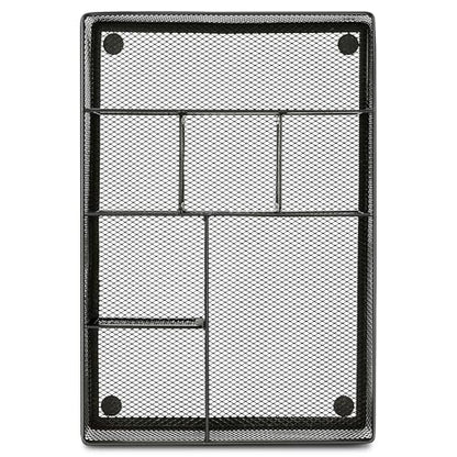 shenee Desk Drawer Organizer Tray,Drawer Organizer for Office and Home,Desk Organizer with Drawers,7 Compartments,Non-Slip Desk Organizers (Black, 12.3" L x 8.3" W x 1.8" H) - size: 12.3" L x 8.4" W x 1.8"H