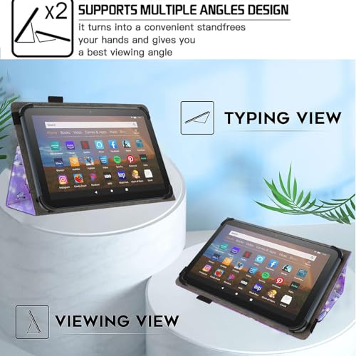 Universal 10 10.1 Inch Android Tablet Case,Slim Folding Stand Cover for All 9"-10.5" Touchscreen Tablet Case with Stylus Pen Holder,Butterfly 01 - color: Butterfly 01