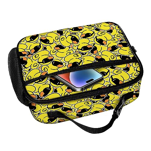 Duck Lunch Bag Reusable Insulated Lunch Box Keep Food Cooler Thermal Lunch Tote for Women Men - color: Duck