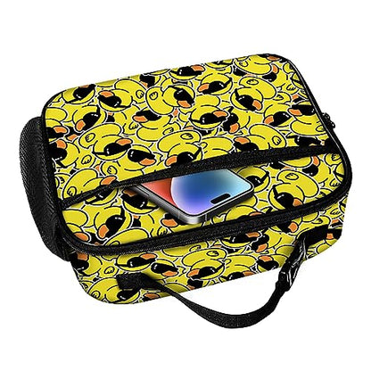 Duck Lunch Bag Reusable Insulated Lunch Box Keep Food Cooler Thermal Lunch Tote for Women Men - color: Duck
