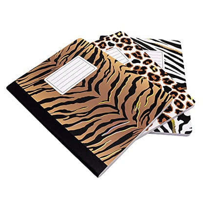Pukka Pad, Composition Notebooks - 3 Pack of Journals Featuring 140 Pages of College Ruled 80GSM Paper with Sturdy Cover Stock - 9.75 x 7.5in - Wild - color: Wild, size: 3 Pack