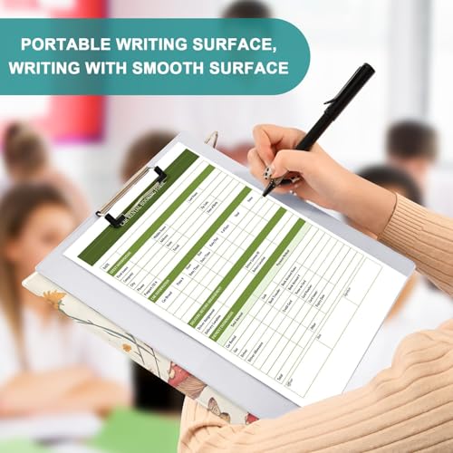 3 Ring Binder with Clipboard, D Rings Holds 200 Sheets, Heavy Duty Binders Folder for School Office, Waterproof PVC Cover with 3 Interior Clear Pockets, Mushrooms