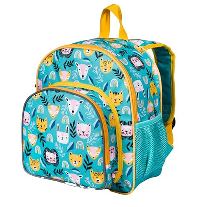 Wildkin 12 Inch Toddler Backpack for Kids, Party Animals | Ages 3-7, lightweight toddler backpack for daycare, preschool, and travel - color: Party Animals