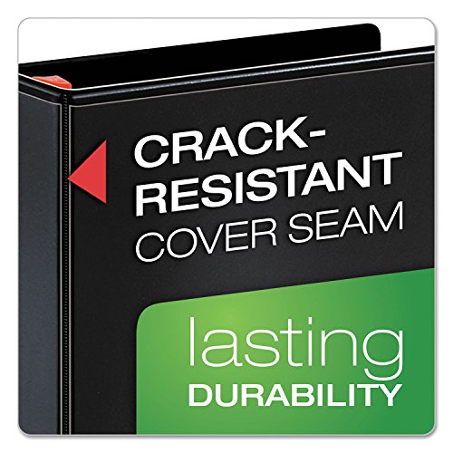Cardinal 26301 Clearvue Binder, D-Ring, 1-Inch Capacity, 11-Inch x8-1/2-Inch, Black - color: Black, size: 1-Inch