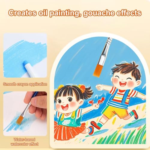 Twist Crayons for Kids 36 Pieces Safe Multifunctional Washable Easy-Grip | Kids Crayons Coloring Supplies for Prechoolers Kindergarten Students Boys Girls Children Teen Daughter