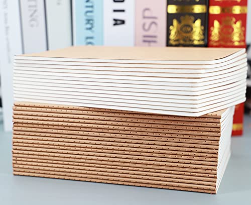 32 Pack Notebook Journals for Travelers, Students and Office, Writing Diary Subject Notebooks Planner with Thick Paper, 60 Pages, 30 Sheets, 8.3x5.5 inch, A5 Size, Travel Journal Set (Blank) - style: 32pack blank page