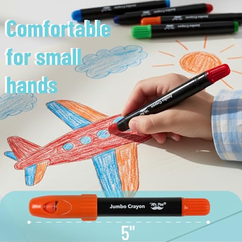Mr. Pen- Jumbo Twistable Crayons, 24 Pack, Multicolor | Non-Toxic Washable Crayons