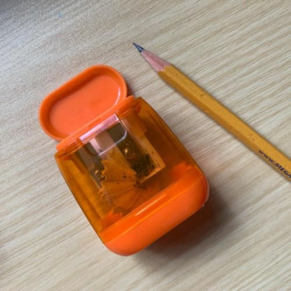 Colored Manual Pencil Sharpeners in Bulk, BOPART 24pcs Small Handheld Pencil Sharpener Dual Holes with Lid for Kids Adults at Classroom School Office Home (4Pcs Sharpeners - D) - style: 4Pcs Sharpeners - D