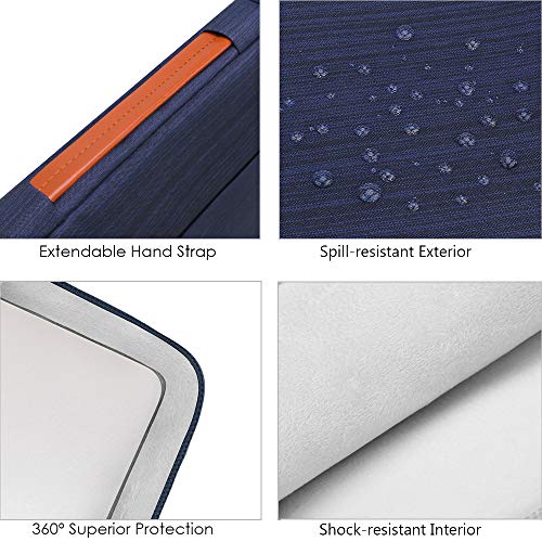 Lacdo 360° Protective Chromebook Case 11 Inch Laptop Sleeve for 11 Inch Acer HP Dell Samsung ASUS Chromebook Spin 311, 13 Inch Microsoft Surface Pro 11th Copilot+PC/10/9/8/X Computer Bag, Blue - color: Blue, size: 11-11.6 Inches