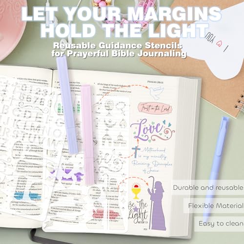 53 Pcs Bible Study Supplies, Bible Study Kit Journaling Supplies with 12 Bible Highlighters No Bleed and Tabs, 6 Pens, 6 Bookmarks, Books of the Bible Sticker and More, Christian Gifts for Women - color: Morandi