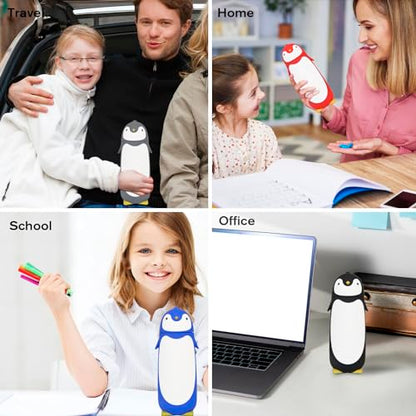 Penguin Insulated Water Bottle - Stainless Steel Vacuum Double Walled Bottle Flask Travel Mug for Kids, Students, 9.6oz, Grey - color: Gray