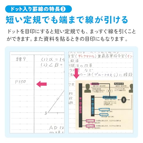 KOKUYO Composition Notebooks, 5 Pack Campus Semi-B5 Lined Notebook for School with 7mm Dot Ruled, 30 Sheets, Pastel Positive & Relax, Journal Notebook for Women Work Study Note Taking (NO-3CATN-L41X5) - color: Pastel Positive & Relax