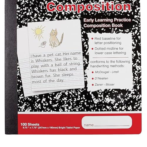 STAPLES Primary Composition Book, 9.75” x 7.5”, 12‑Pack - style: 12 Pack