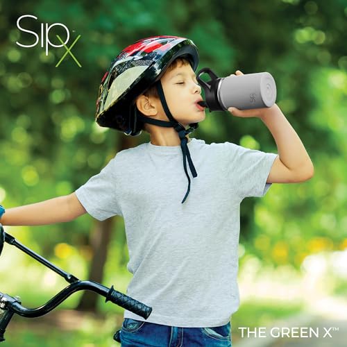 SIPX™ 12 oz Insulated Water Bottle with Straw Lid – Leakproof Stainless Steel, BPA-Free, Easy to Carry – Perfect for School, Camp, Sports & Travel –Gray - color: Gray