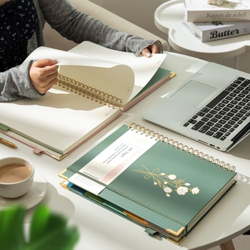 Ovesmusl Hardcover Spiral Notebooks 8.5" X 11" + Aeshetic Hardcover Spiral Notebooks 8.5" X 11"