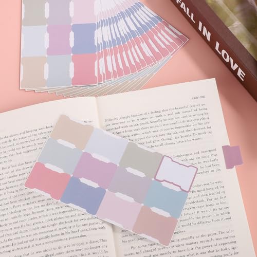 20 Sheets/240 Pieces Sticky Index Tabs, Double Sided Book Page Markers Tabs Blank Monthly Tabs Writable Sticky Notes Flags Self Adhesive Planner Stickers for Labeling (Morandi)