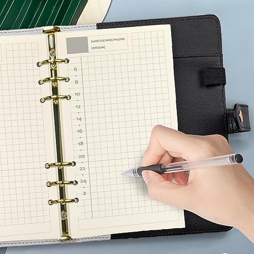 Spiral Notebook Refill,Daily Planner Refill,6 Hole,for Filofax, Personal Size 3.74 x 6.77'', Diary Design with Time Table and Summary, 45 Sheets per Pack, Harphia(A6,Daily) - color: Daily Plan, size: A6