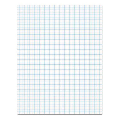 Ampad 8 1/2 x 11 Inches White Quad Pad, 4 Square Inch, 50 Sheets, 1 Each (22-030C) - size: 50 Count (Pack of 1)