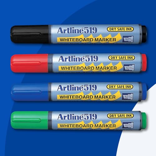 Artline Dry Safe Whiteboard Marker EK-519-2.0-5.0mm Chisel - Assorted