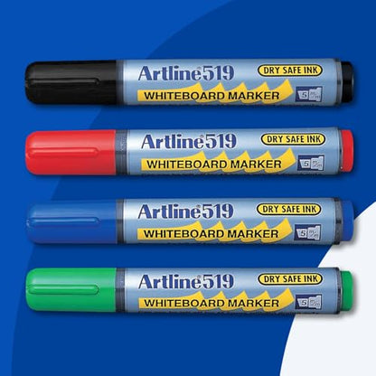 Artline Dry Safe Whiteboard Marker EK-519-2.0-5.0mm Chisel - Assorted