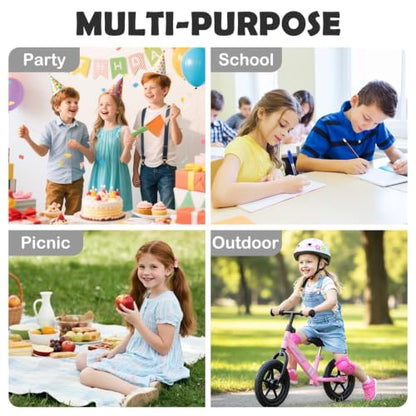 FlowFly Kids Lunch Box Insulated Letter Print Soft Bag Mini Cooler Back to School Thermal Meal Tote Kit for Girls, Boys, Black - color: Black