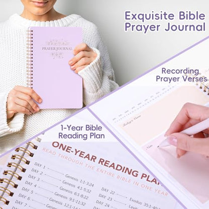 XKDOUS Bible Study Supplies Journaling Kit for Women, Bible Study Kit, 12 Pastel Highlighters and 12 Pens No Bleed, 75 Laminated Tabs, Prayer Journal Pencil Case and More, Purple - color: Purple