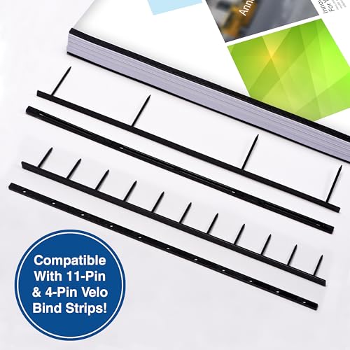 PrintWorks Professional Pre-Punched 11 Hole Velo Bind Paper for 11 Pin & 4 Pin Binding Spines - Book Binding Printer Paper - Made in the USA - 500 Sheets - 8.5" x 11" - 20 lb - 92 Bright White (04330) - size: 20 lb, style: Velobind, 11-Hole