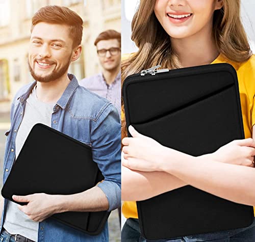 Laptop Sleeve Case 13 Inch, Upgrade 14 inch Laptop Cover for Apple MacBook Pro 2022, Durable Notebook Cover Shockproof Protective Bag Compatible with MacBook Air/Pro Retina 13.3 Inch, Black - color: Black, size: 13.3 inch
