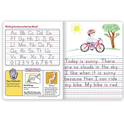 Mead Primary Journal Creative Story Tablet Composition Notebook, 7.5" x 9.75", Grades K-2, 100 Sheets, Blue (09554) - color: Blue, size: 1 Pack