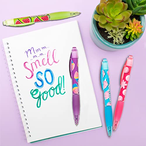Scentco Glitter Gel Smens (2 Pack) - Gourmet Scented Pens, Colored Glitter Gel Ink, Medium Point, 8 Count - color: Glitter Gel (2 Pack of 8 Count)