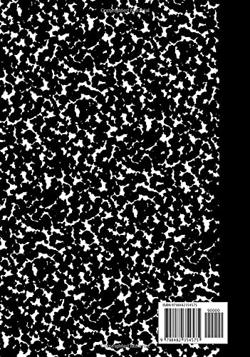 Composition: 400 Page Composition Notebook, College Ruled, Black and White, 400 Pages (200 Sheets), 7 x 10, Thick Jumbo Sized