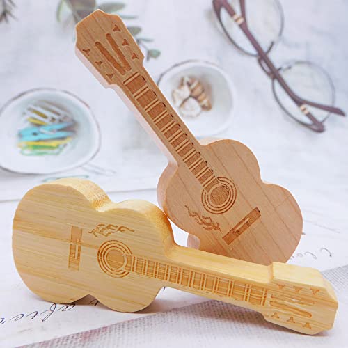 4GB USB Flash Drives Memory Sticks Thumb Drive for Gifts & Present (2Pack Maple & Bamboo Wood Guitar) - color: Maple & Bamboo Wood Guitar