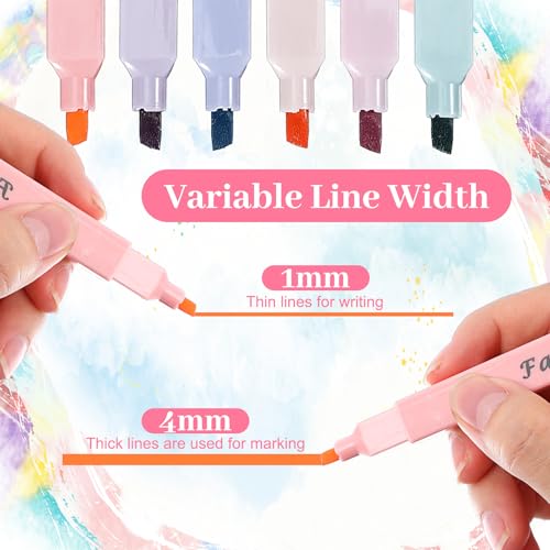 120 Pcs Bible Highlighter with Soft Chisel Tip Highlighters