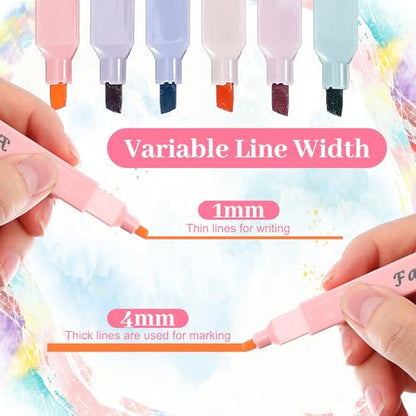 120 Pcs Bible Highlighter with Soft Chisel Tip Highlighters