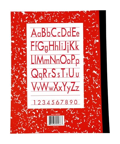 School Smart Skip-A-Line Composition Books - Grade 3, 50 sheets, Red - size: 50 Sheets/100 Pages - Grade 3