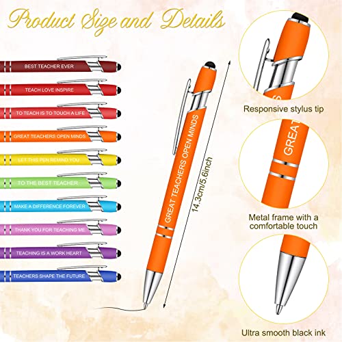 Geyee 24 Pcs Back to School Teacher Gifts Teachers Sticky Notes with Funny Pens 3 x 4 Inch Teacher Appreciation Gifts for Coworkers Employee Office Staff Work Team Appreciation Gift - style: Teacher