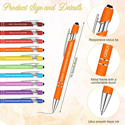 Geyee 24 Pcs Back to School Teacher Gifts Teachers Sticky Notes with Funny Pens 3 x 4 Inch Teacher Appreciation Gifts for Coworkers Employee Office Staff Work Team Appreciation Gift - style: Teacher
