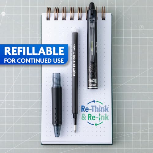PILOT FriXion Clicker Erasable, Refillable & Retractable Gel Ink Pens, Fine Point, Black/Blue/Red Inks, 3-Pack (31467) - color: Assorted