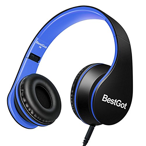 Kids Headphones for Kids with Removable Cord volume Limited 95dB B/Blue - color: Black/Blue