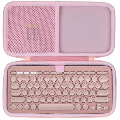 Lebakort Hard Case Compatible with Logitech Pebble Keys 2 K380s K380 Keyboard (Rose Case) - color: Rose Case