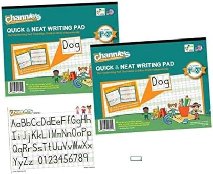 Channie's Visual Handwriting Workbooks 2 Pak! for 1st - 3rd grades 80 pages 8 x 11.5 Quick Improvement with visual guidance - size: 8 x 11.5 inches (2 Pack)