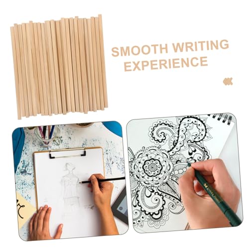 30pcs Natural Wood Pencils Hb Smooth Writing Sketching Drawing Pencils for Students Ergonomic Grip Office Classroom Use