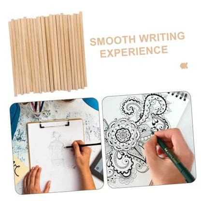 30pcs Natural Wood Pencils Hb Smooth Writing Sketching Drawing Pencils for Students Ergonomic Grip Office Classroom Use