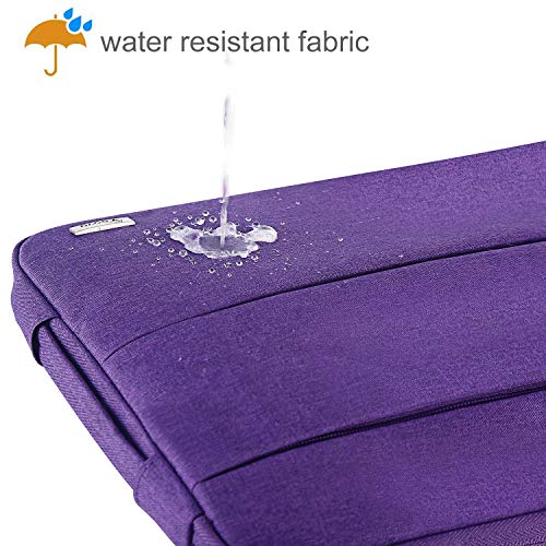 Voova Laptop Sleeve Carrying Case 15.6 16 Inch,Slim Computer Cover Bag Compatible with MacBook Pro 15/16, Dell xps 15,15-16 Inch HP Dell Asus Acer Laptop, Purple - color: Purple, size: 15.6-16 Inch