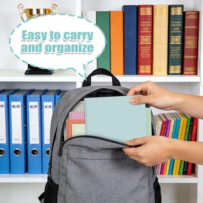 Plastic Folders with Pockets and Prongs (Pastels,6 Pack),Fit Letter Size Paper,Business Card Slot,2-Pocket Folder for School Office or Home,Durable Acid-Free Poly,Back to School Supplies Bulk