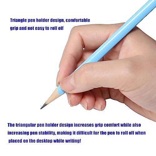 50PCS Triangular Grip Wooden cased Pencils for Kids with Erasers, Fun Cute Wood Wedding Golf Triangle Pencils for School,Drawing,Gift (50PCS) - style: Modern